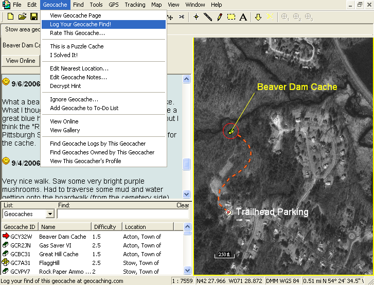 GeoBuddy: Geocaching Software with Topo Maps and Aerial Photos