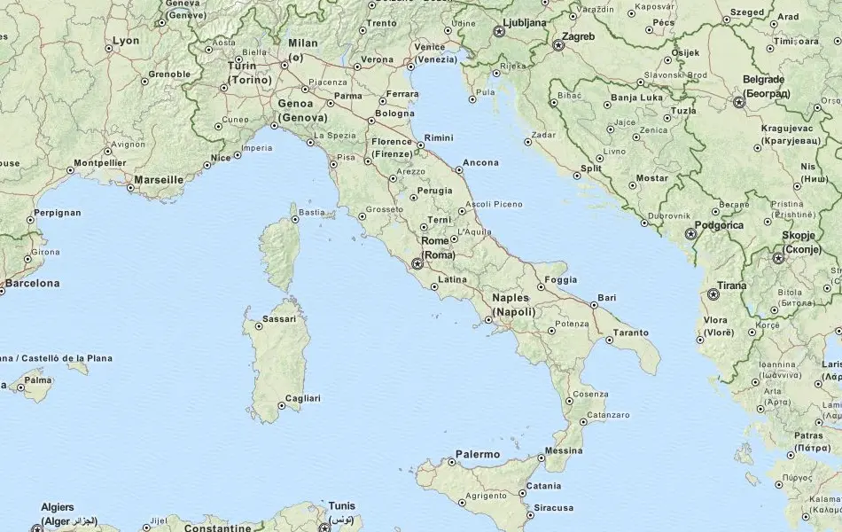 Download Italy for Your GPS